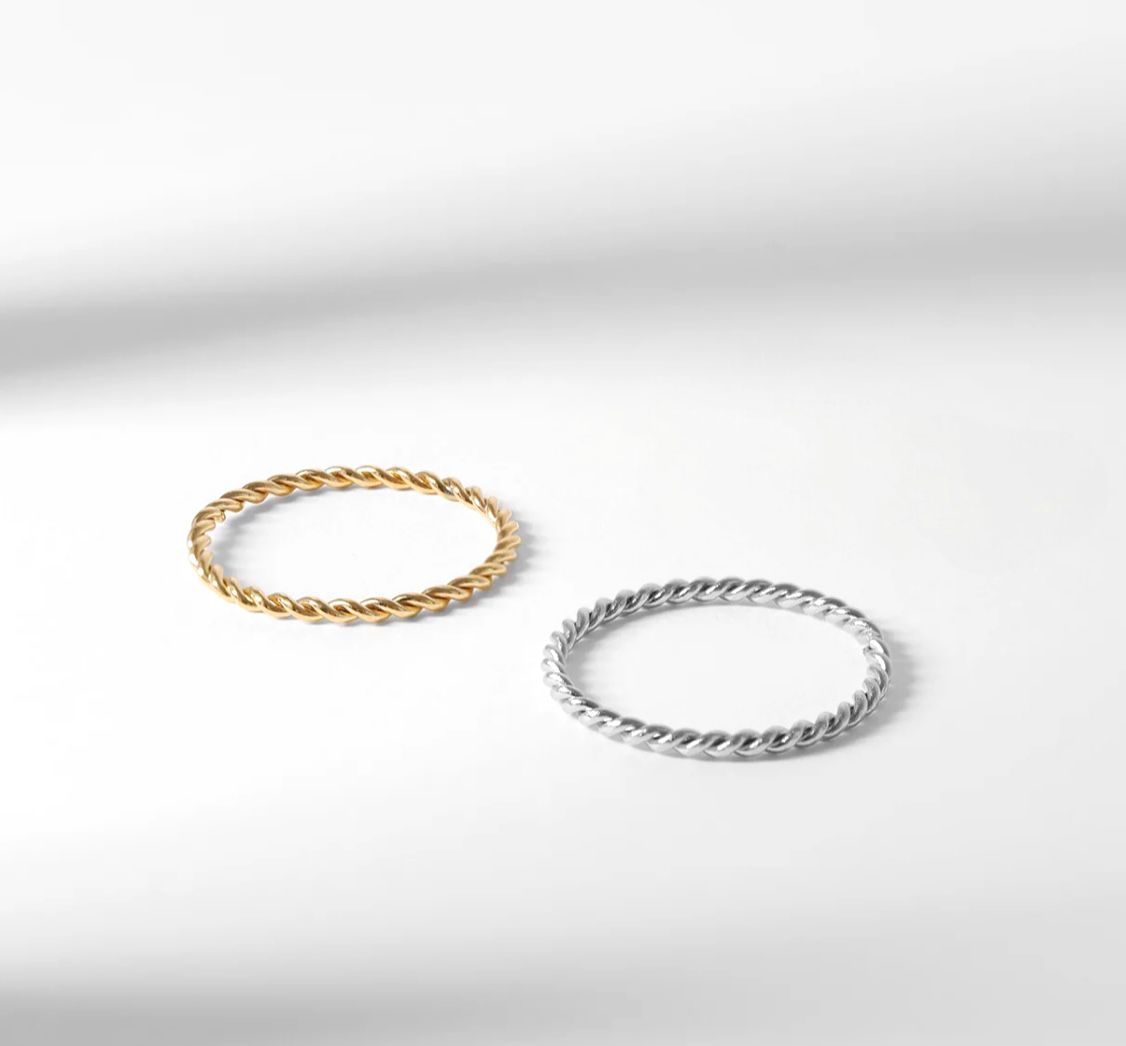 Silver Braided Ring