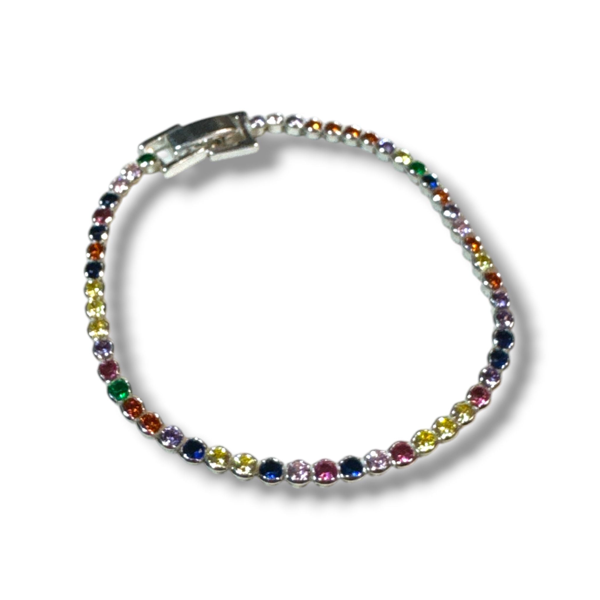 Rainbow Tennis Bracelet