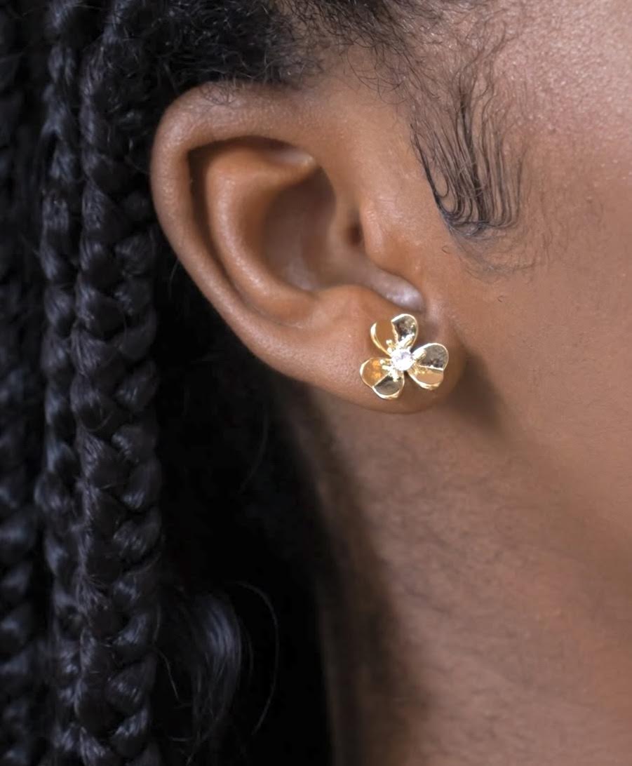Orchid Flower Earrings