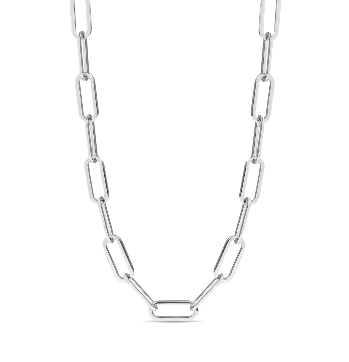 Silver Paperclip Necklace