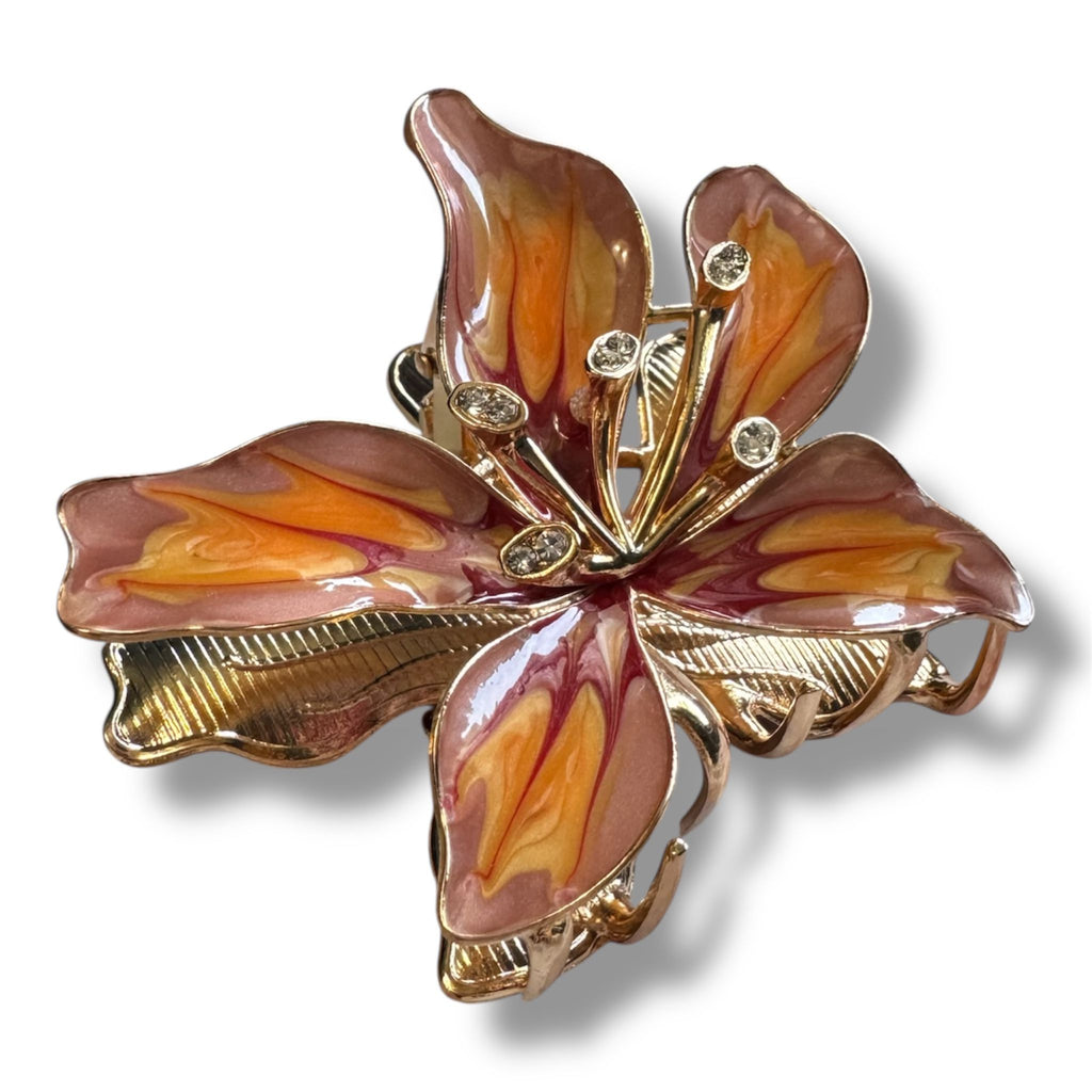Citric Blush Floral Maxi Hair Clip