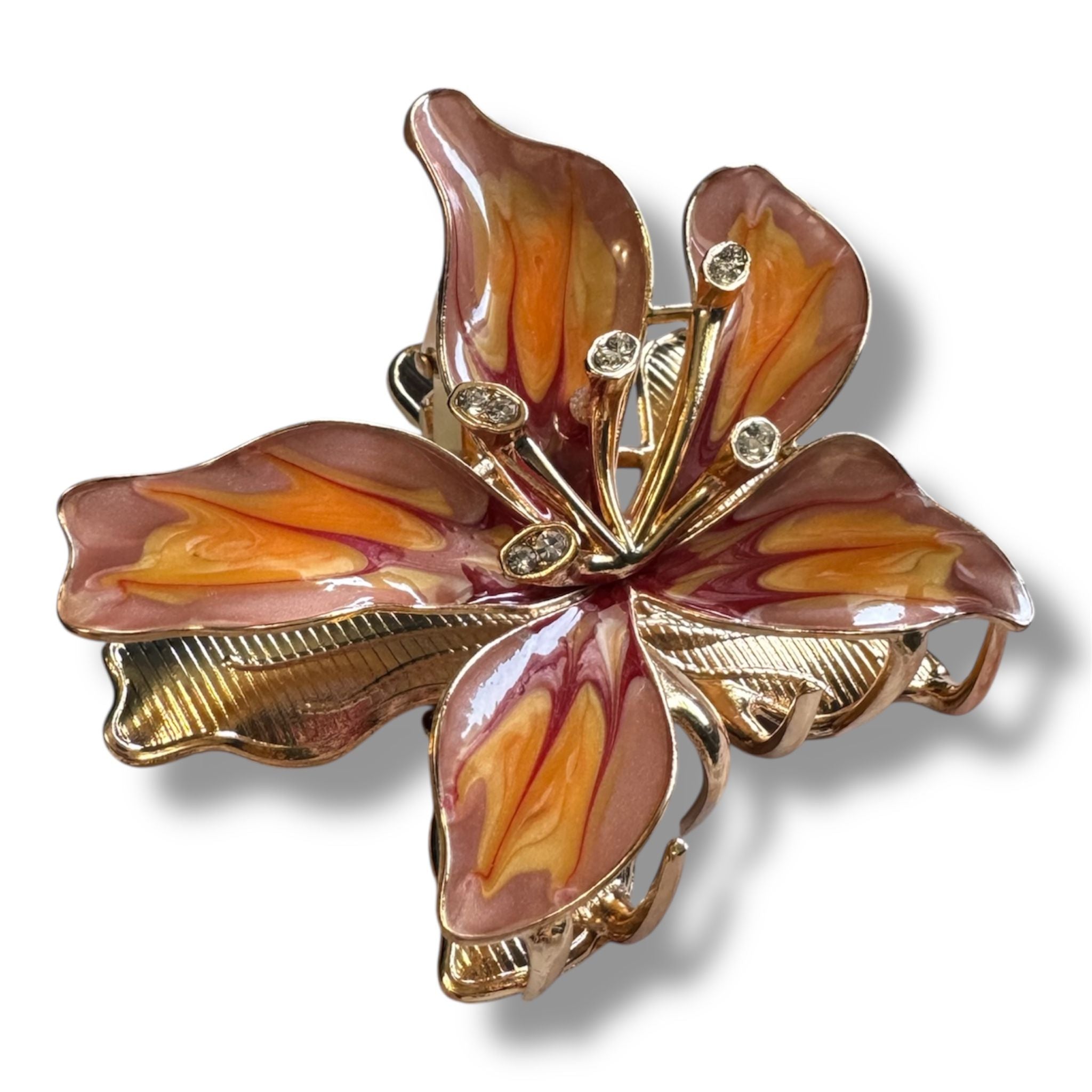 Citric Blush Floral Maxi Hair Clip