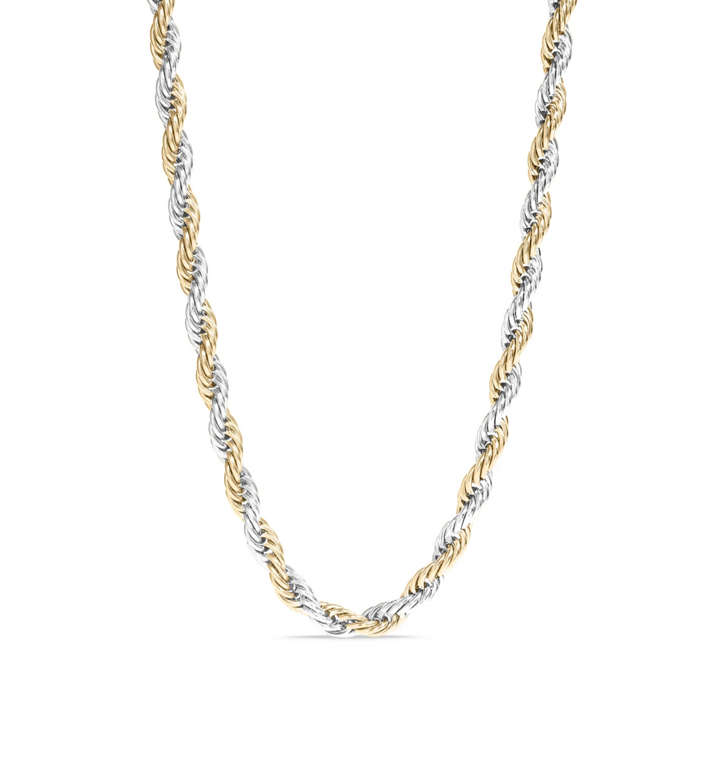 Two-tone Rope Chain Necklace