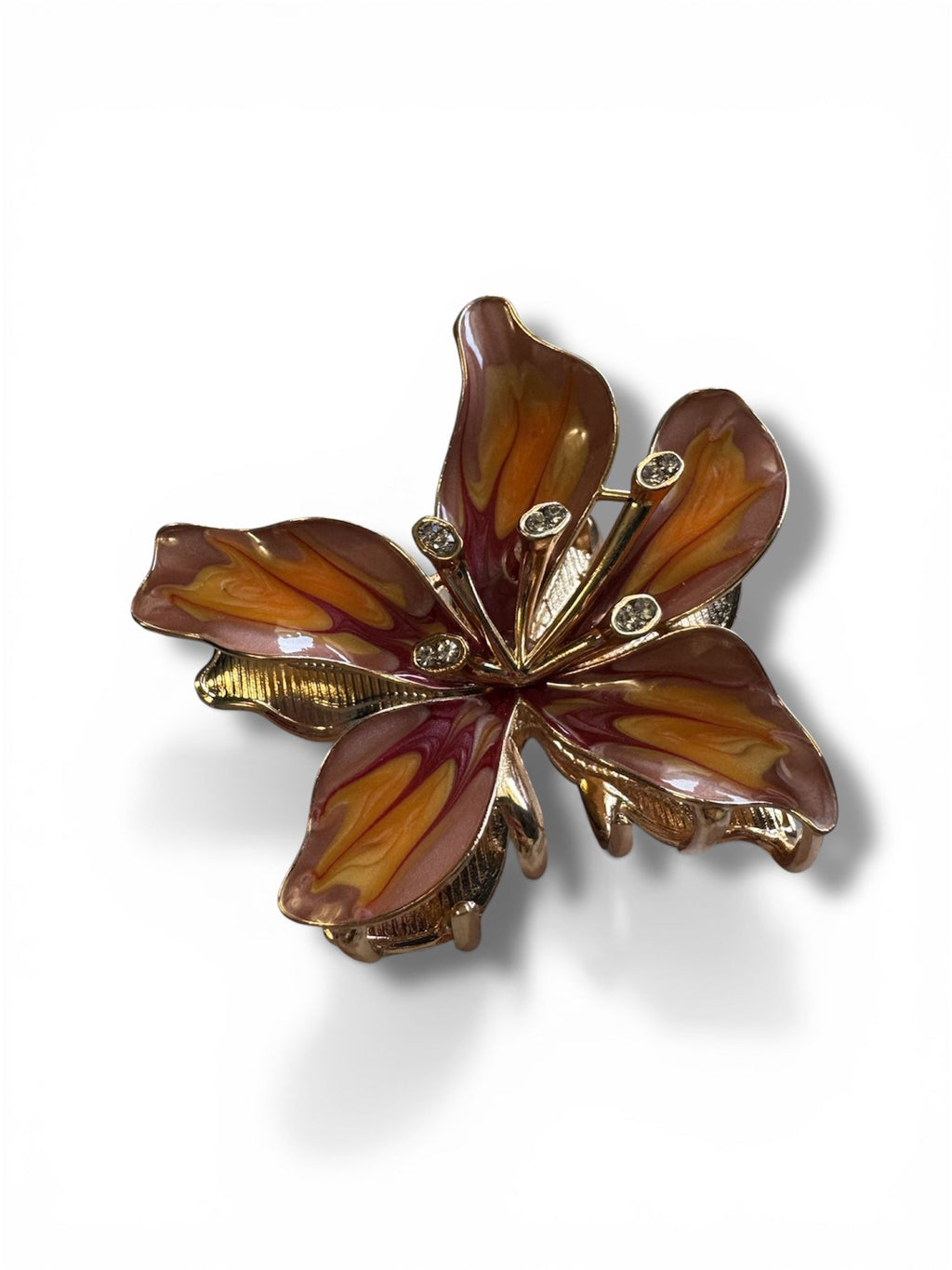 Citric Blush Floral Maxi Hair Clip
