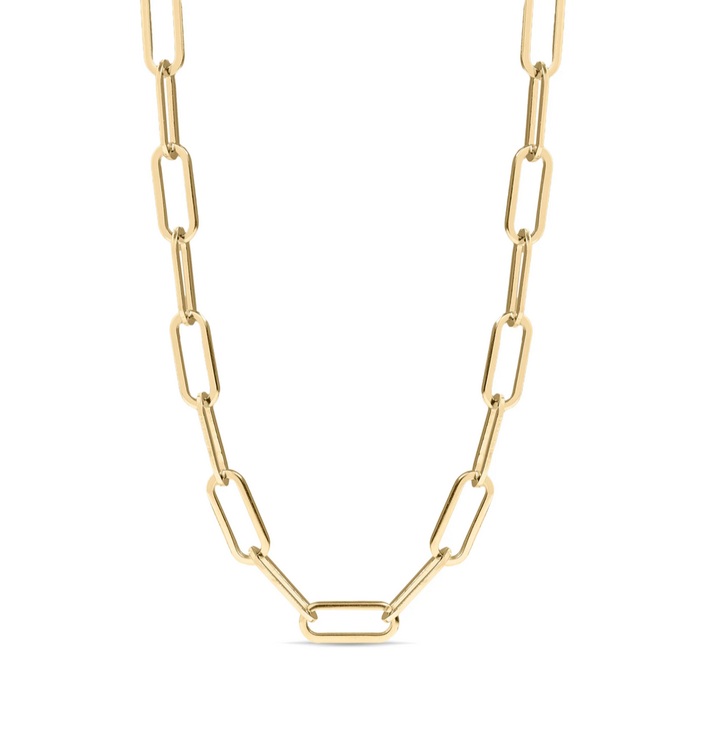 Gold Paperclip Necklace
