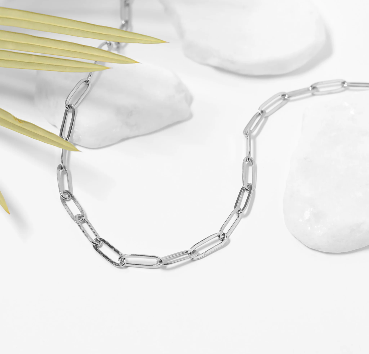 Silver Paperclip Necklace