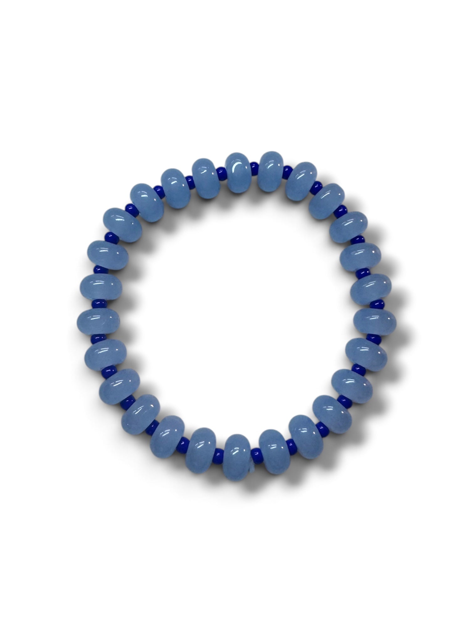 Soft Blue Beaded Bracelet