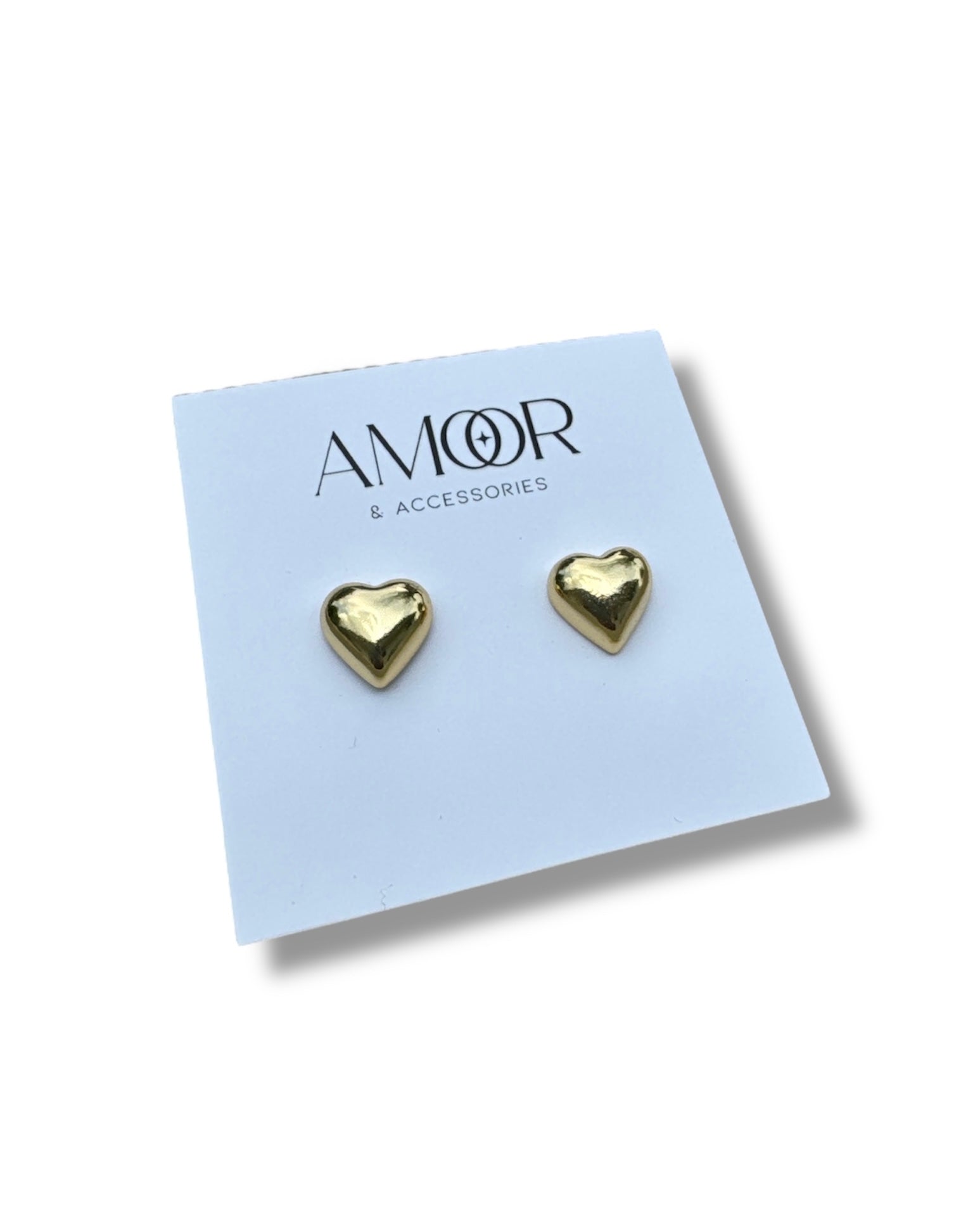 Gold Heart Earrings