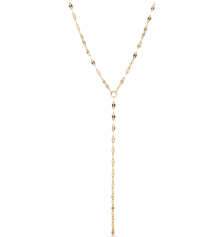Y Drop Gold Necklace