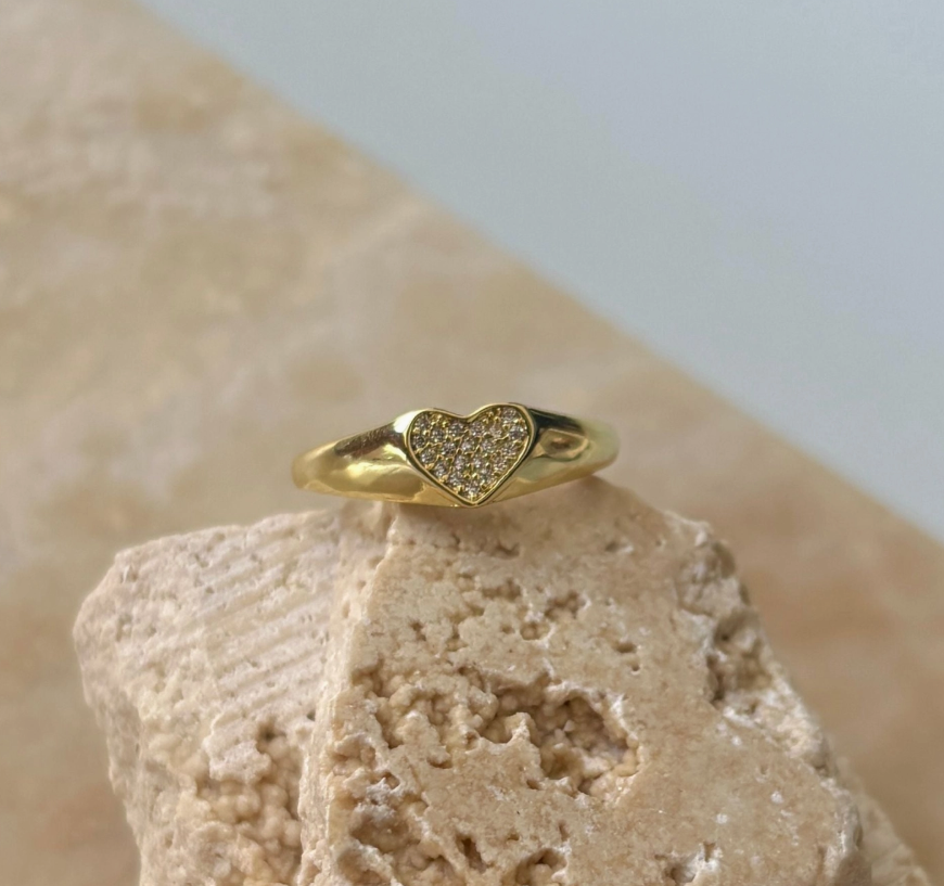 Heart Glow Pinky Ring