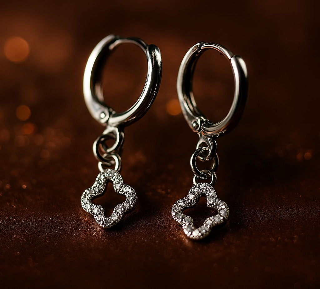 Clover Hoops Earrings