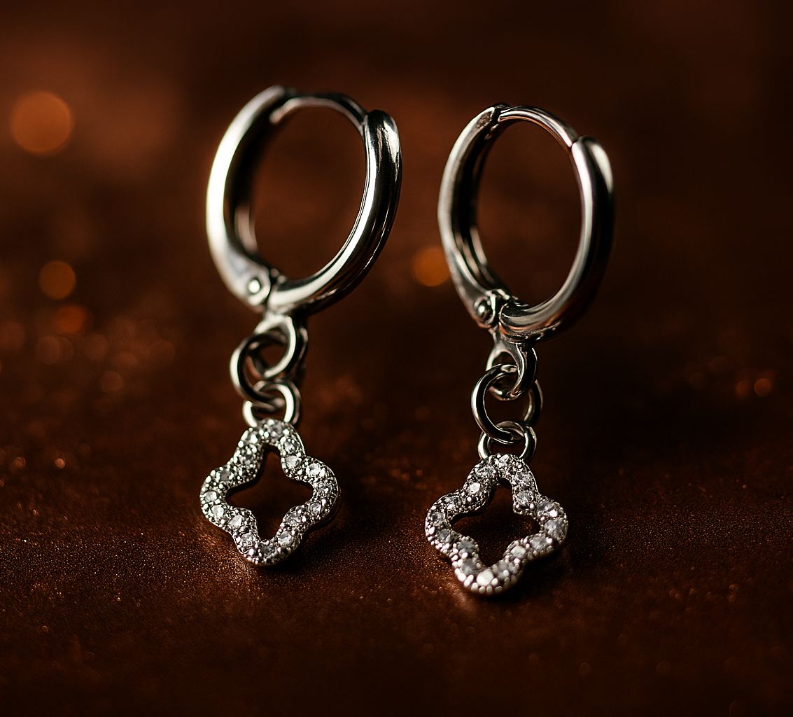 Clover Hoops Earrings