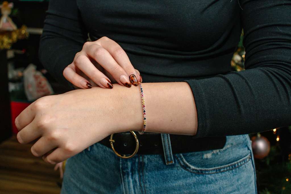 Rainbow Tennis Bracelet