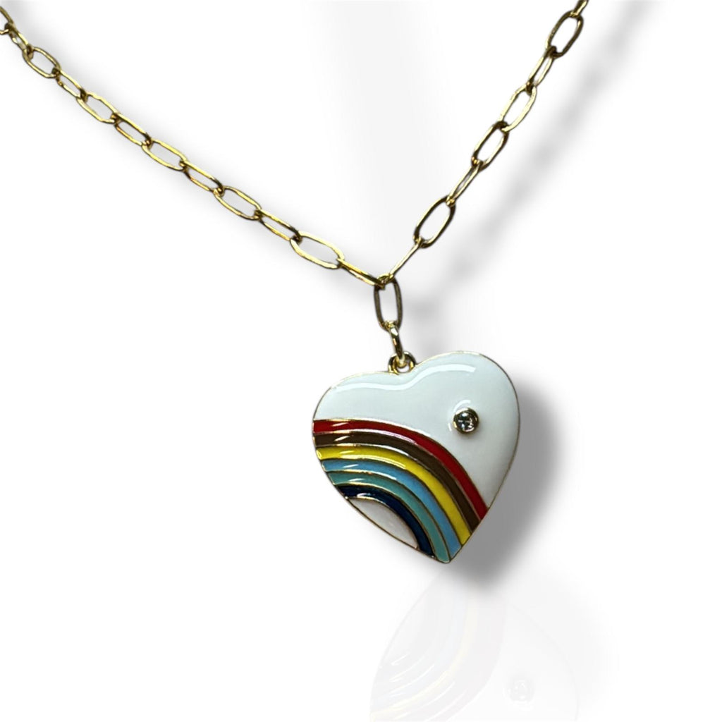 Rainbow Heart Necklace