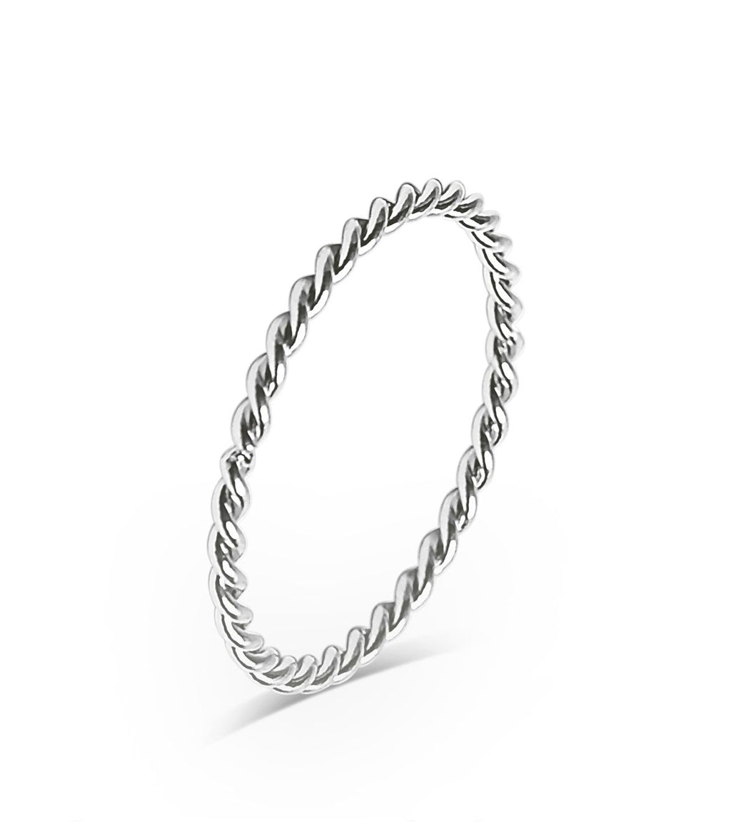 Silver Braided Ring