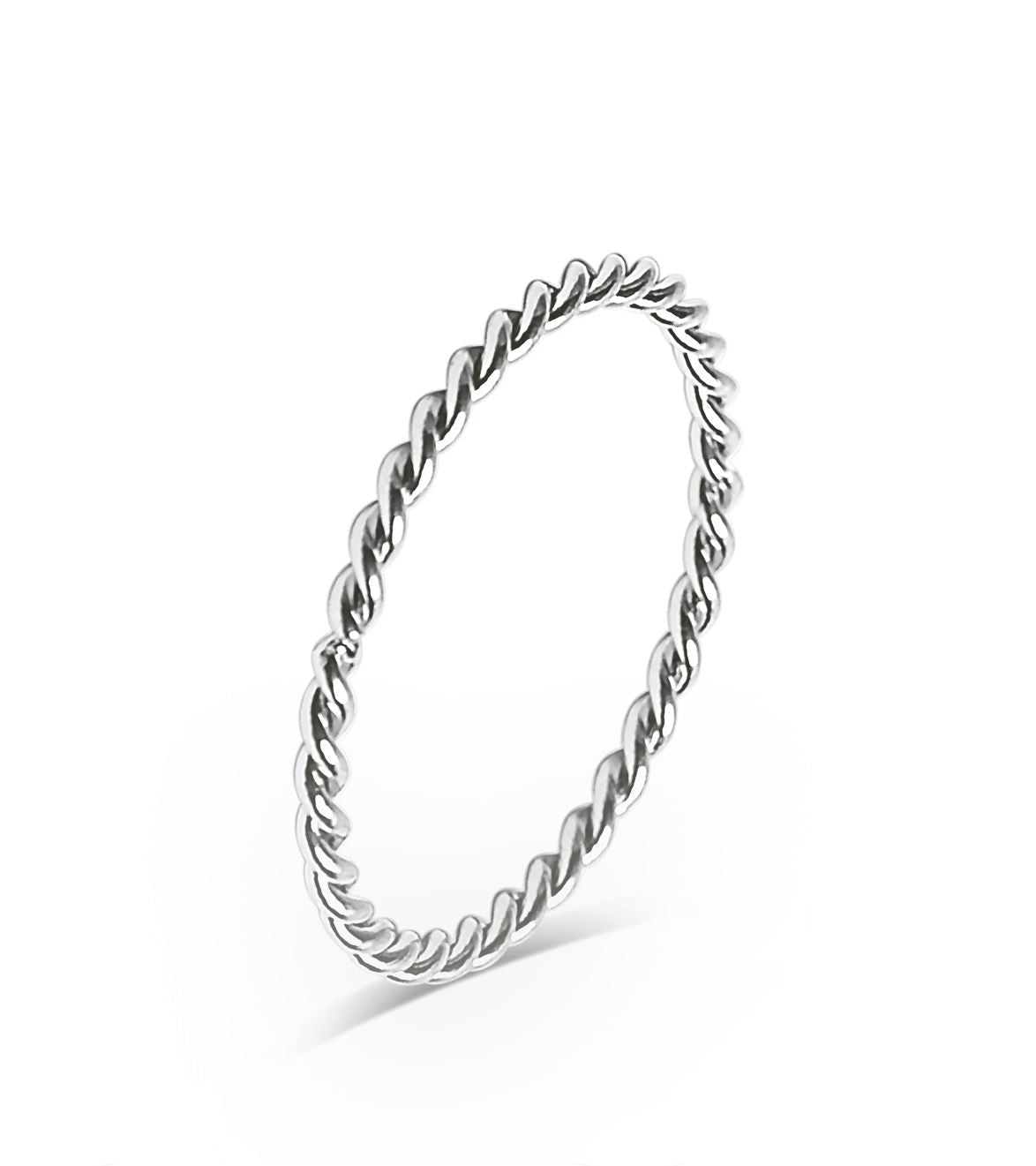 Silver Braided Ring