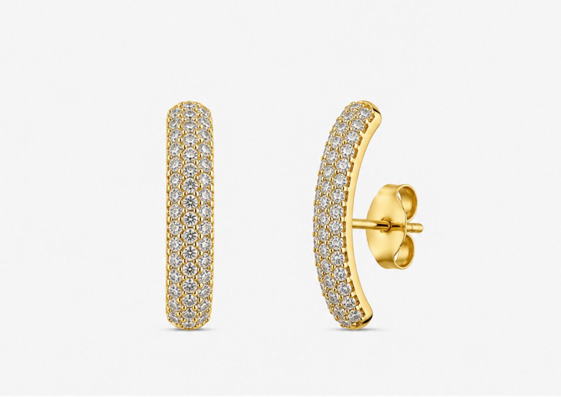 Celeste Curved Earrings