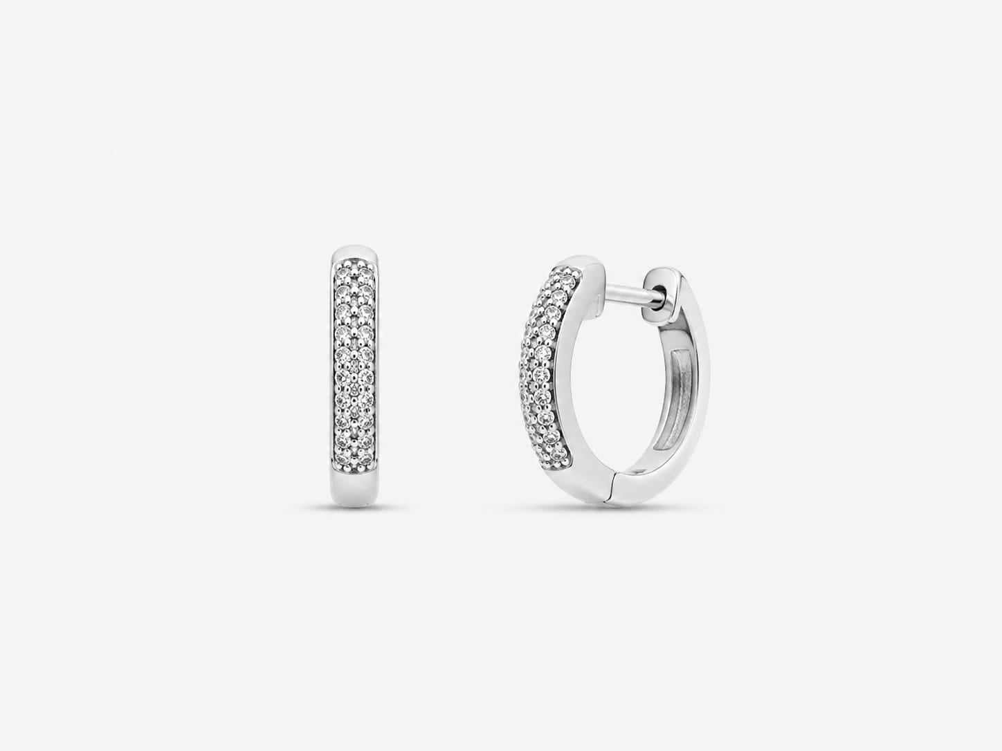 Mavie Zirconia Hoop Earrings