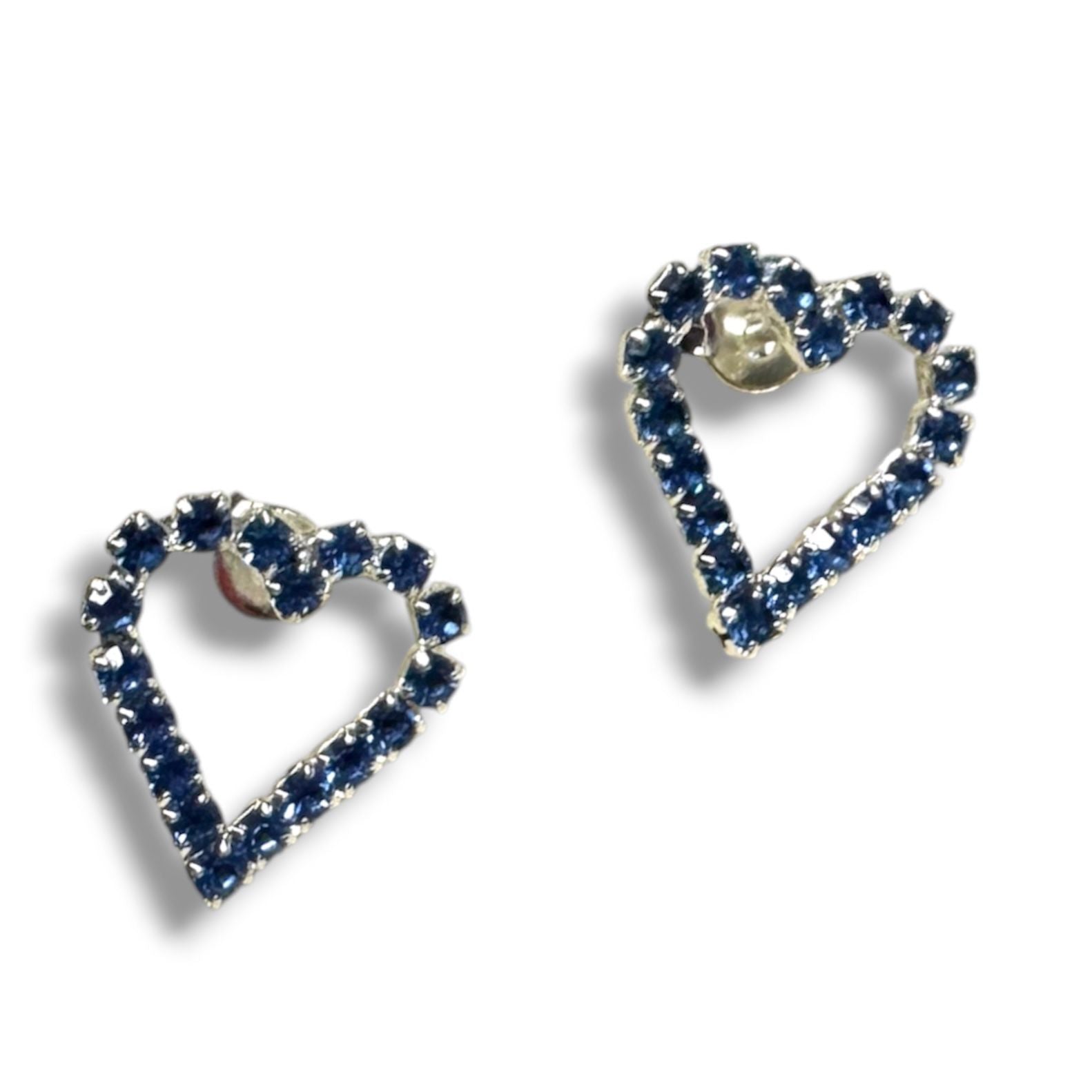 Blue Heart Earrings