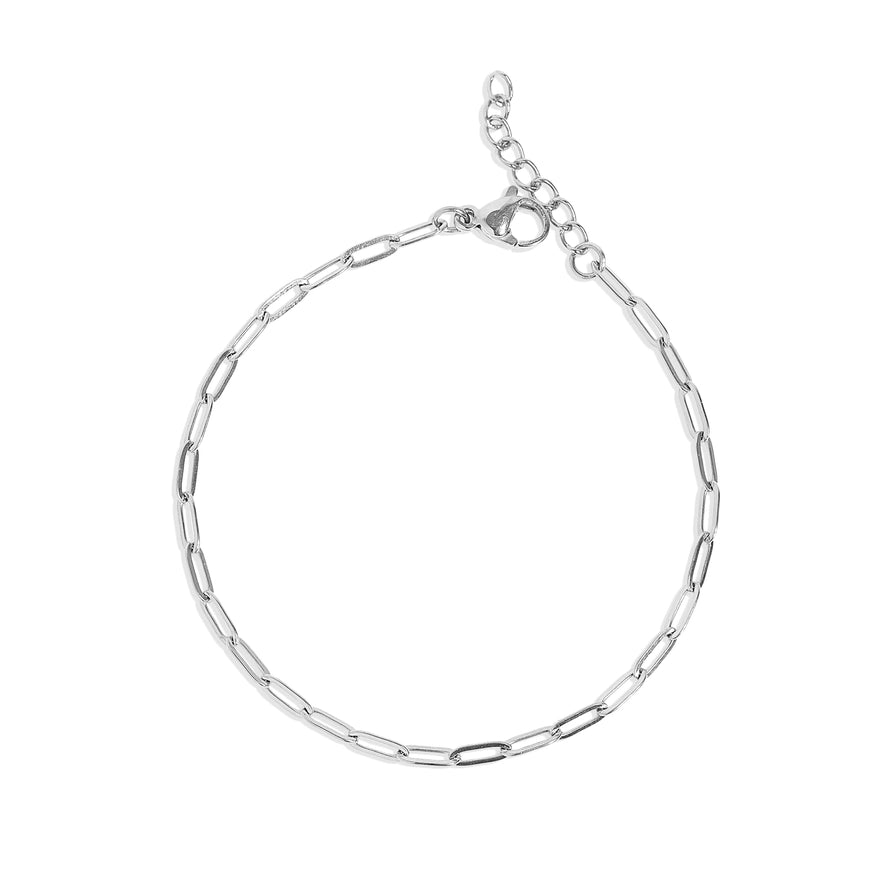 Paperclip Silver Bracelet